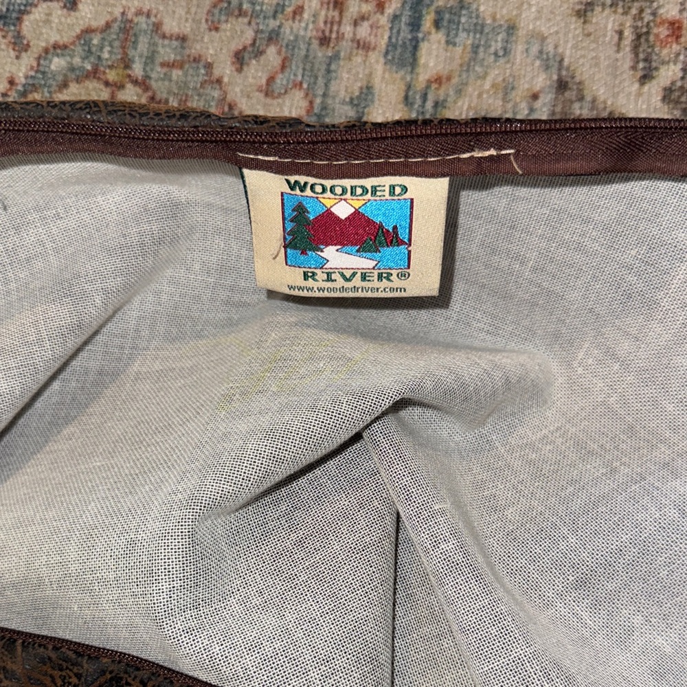 Western Tapestry and leather look Pillow Sham  by Wood River Bed Pillow size - Picture 7 of 11